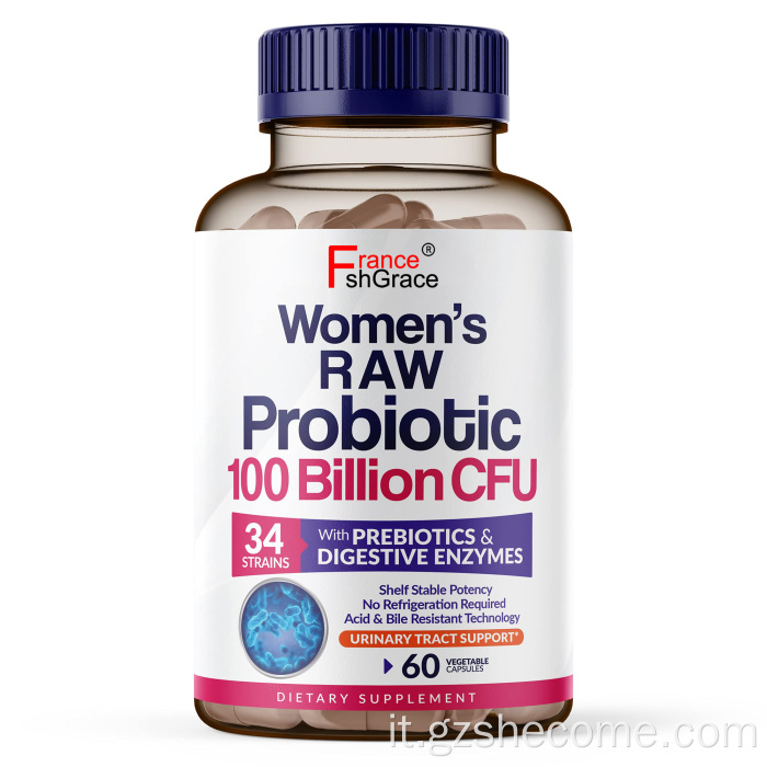 Probiotici per donne 100 miliardi di CFU con prebiotici